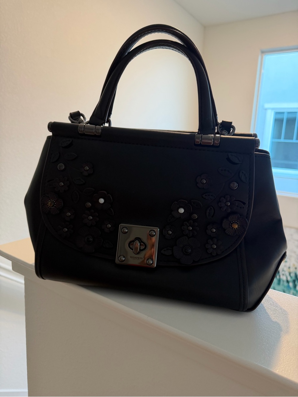 Coach Willow Floral Drifter Top Handle Satchel - Picture 5 of 14